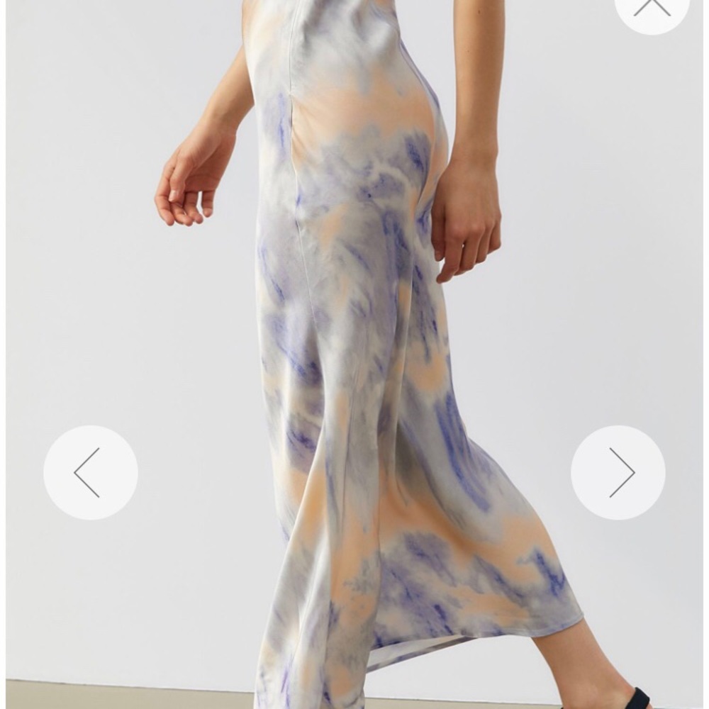 Urban outfitters tie die silk skirt